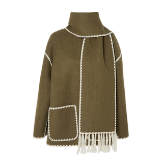 Noor | Drape-Front Scarf Jacket