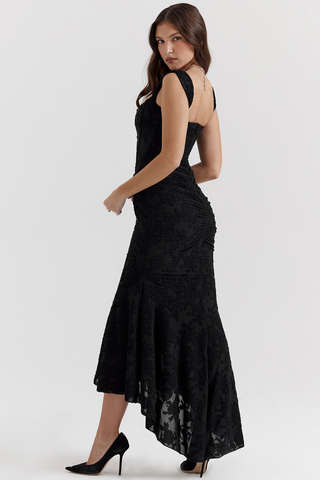 Francesca | Elegant Cinched Maxi Dress