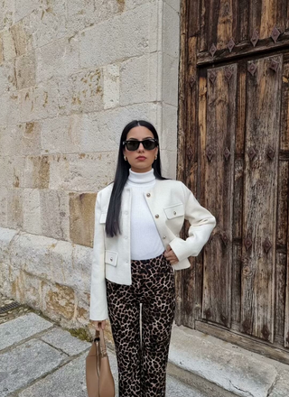 Nina | Luxe Vintage Cropped Jacket