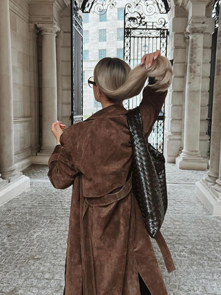 Indie | Suede-Look Trenchcoat