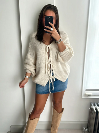 Taela | Cozy Weave Knit Cardigan