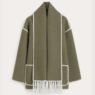 Noor | Drape-Front Scarf Jacket