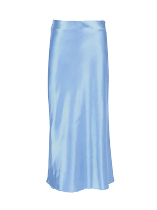 Ivy | Sleek Satin Midi Skirt