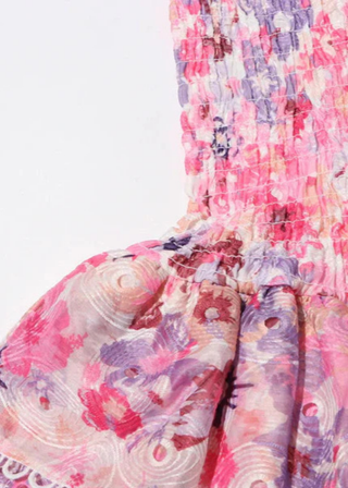 Gabrielle | Delicate Pink Floral Dress