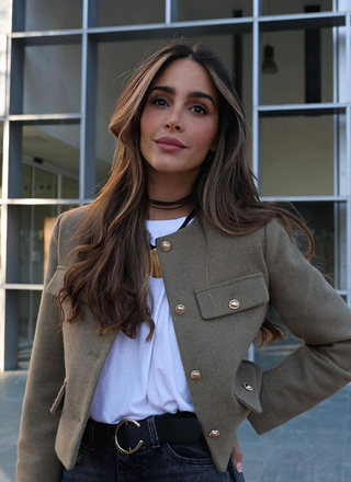 Nina | Luxe Vintage Cropped Jacket