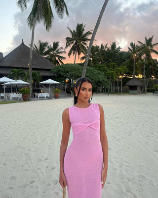 Elunara | Knit Contour Maxi Dress