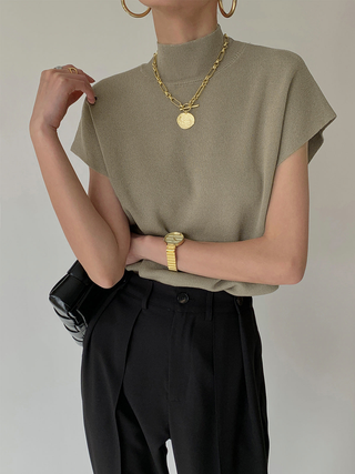 Elara | Soft Ribbed Knit Vest