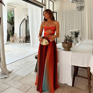 Seraphina | Luxe Strapless Maxi Dress
