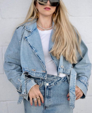 Taryn | Classic Washed Denim Jacket