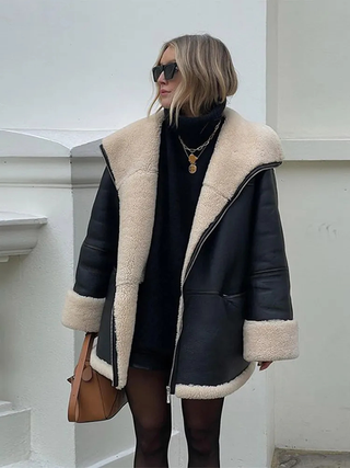 Liora | Cloudy Oversized Shearling Jacket