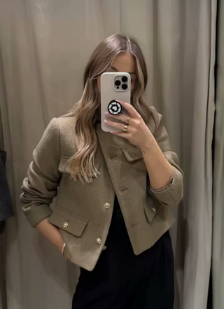 Nina | Luxe Vintage Cropped Jacket