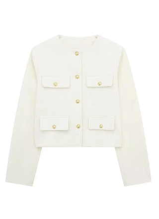 Nina | Luxe Vintage Cropped Jacket