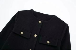 Nina | Luxe Vintage Cropped Jacket