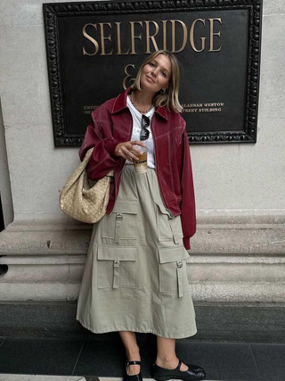 Faye | Bold Red Bomber Jacket