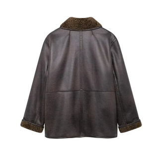 Maelle | Dual-Tone Faux Leather Reversible Jacket