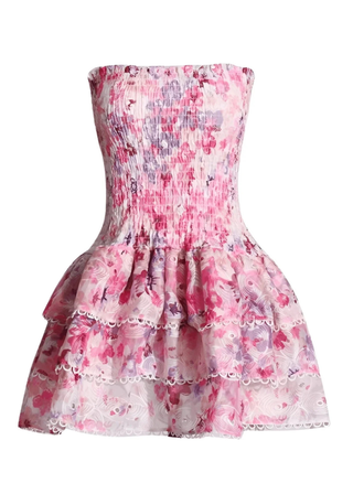 Gabrielle | Delicate Pink Floral Dress