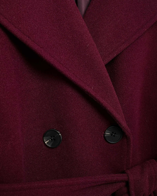 Ysolde | Tricot Wine-Tone Trench Coat