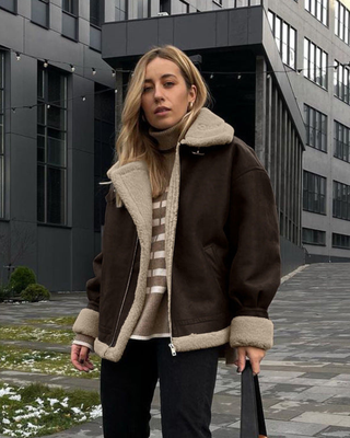 Nerina | Slouchy Suede Oversized Jacket