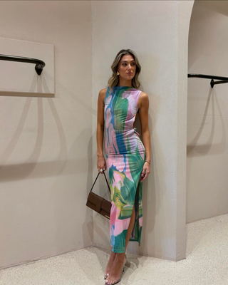 Briony | Gentle Pastel Maxi Dress