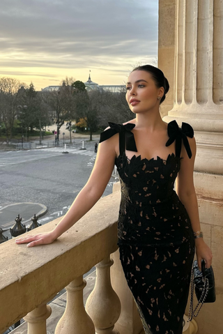 Thea | Luxe Satin Lace Maxi Dress