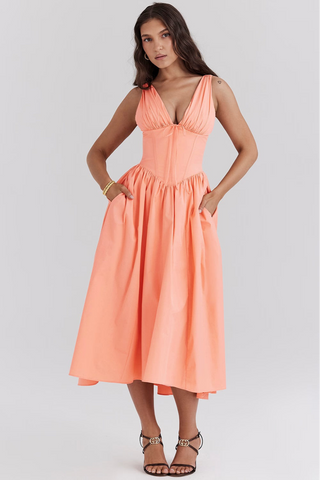 Sophia | Floral Summer Midi Dress