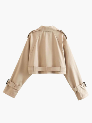Delia | Cropped Chic Trenchcoat