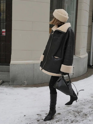 Liora | Cloudy Oversized Shearling Jacket