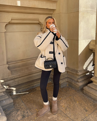 Anika | Plush Cream Shearling Jacket