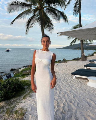 Elunara | Knit Contour Maxi Dress