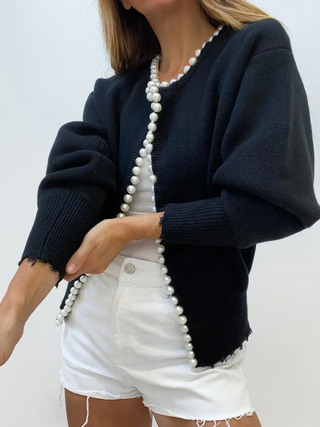 Amelia | Pearl Knit Cardigan