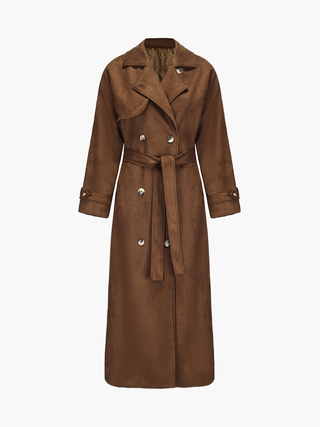 Indie | Suede-Look Trenchcoat