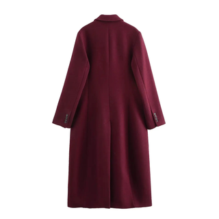 Nerisse | Double Breasted Wine Coat