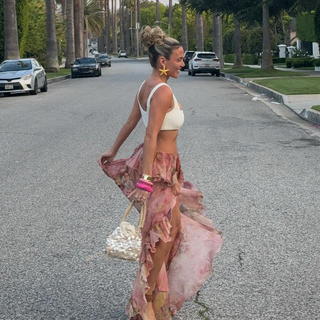 Zadie | Vibrant Floral Ruffled Skirt