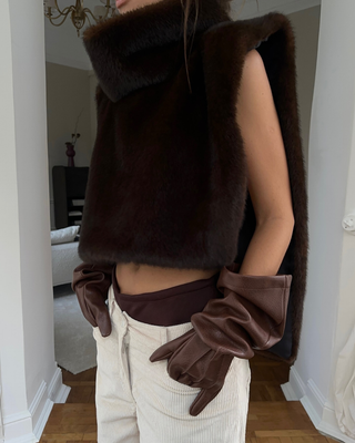 Soraya | Luxe Faux Fur Turtleneck Vest
