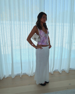 Alessia | Sparkly Halter Tank Top