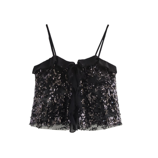 Natalia | Glitter Halter Top