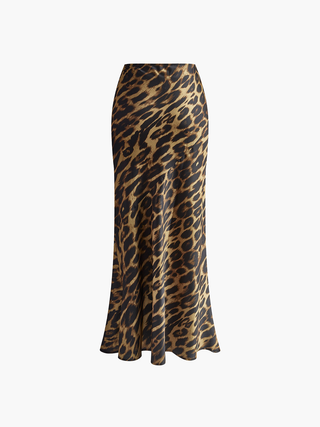 Raine | Bold Leopard Maxi Skirt