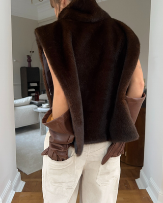 Soraya | Luxe Faux Fur Turtleneck Vest