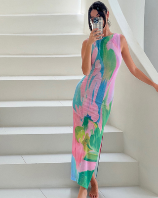 Briony | Gentle Pastel Maxi Dress