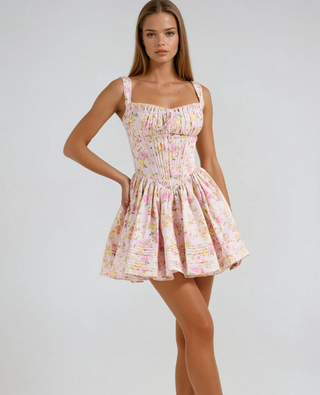 Sienna | Floral Corset Mini Dress