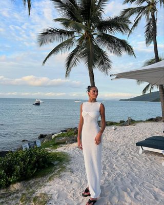 Elunara | Knit Contour Maxi Dress