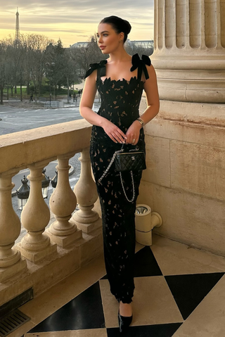 Thea | Luxe Satin Lace Maxi Dress