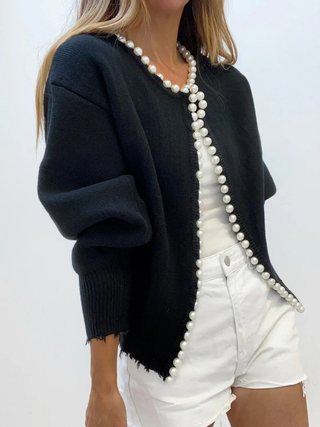 Amelia | Pearl Knit Cardigan