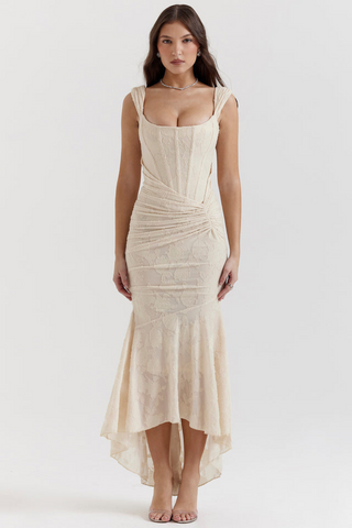 Francesca | Elegant Cinched Maxi Dress