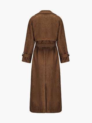 Indie | Suede-Look Trenchcoat