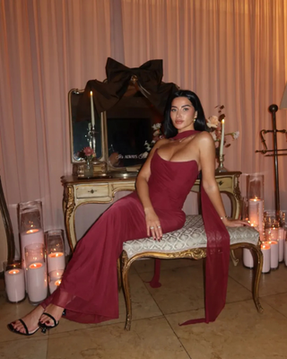 Sabriel | Sleek Strapless Bodycon Maxi Dress