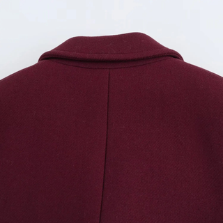 Nerisse | Double Breasted Wine Coat