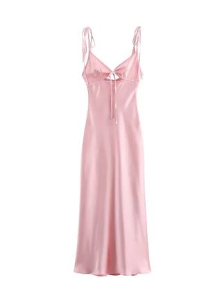 Clarisse | Satin Sleeveless Maxi Dress