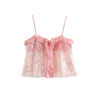 Natalia | Glitter Halter Top