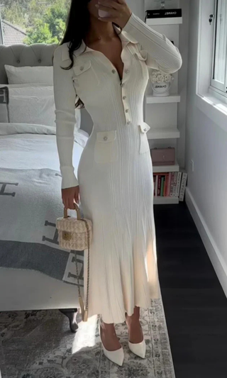 Josephine | Ribbed Midi Dress